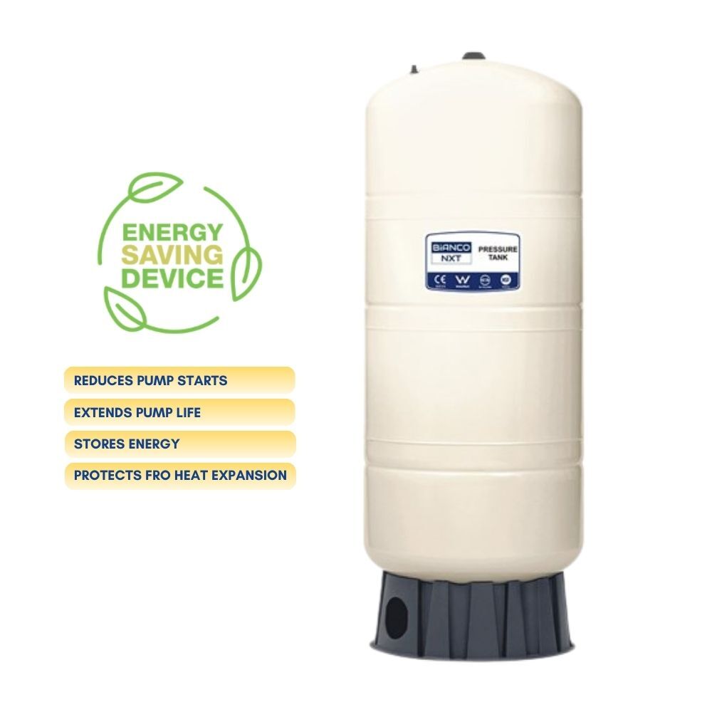 BIABPT300  Bianco Pressure Tank 300 Litre Vertical Almond 4 Bar PreCharge