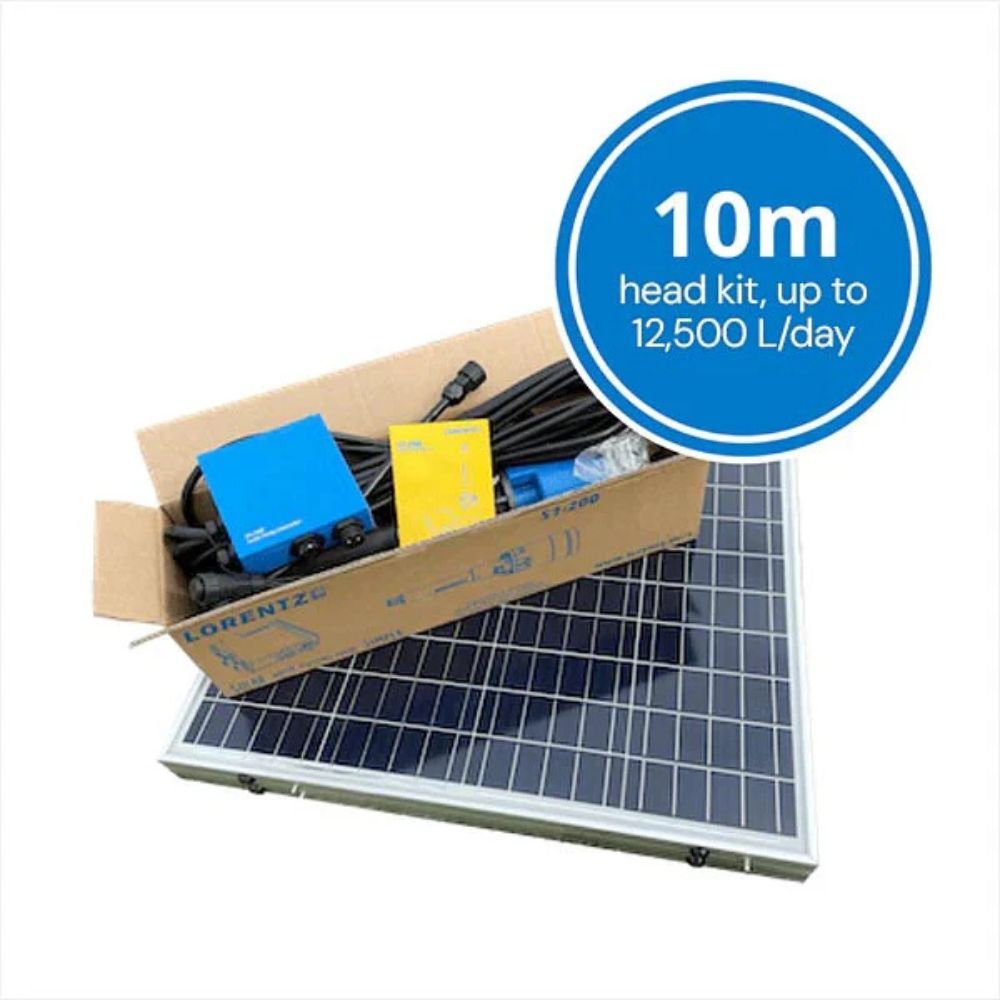 Premium LORENTZ S1200 10m head selfinstall HR14 solar pumping kit