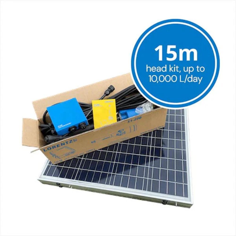 Premium LORENTZ S1200 15m head selfinstall HR14 solar pumping kit
