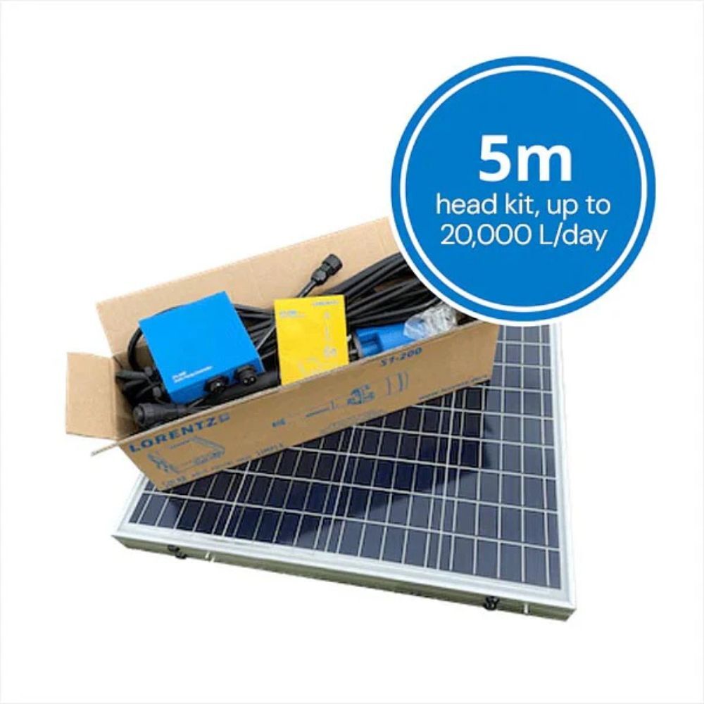 Premium LORENTZ S1200 5m head selfinstall HR23 solar pumping kit