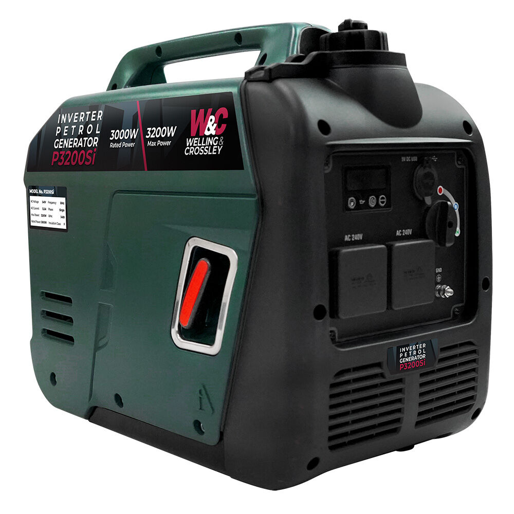 Welling andamp Crossley Portable Smart Petrol Generator WCP3200Si
