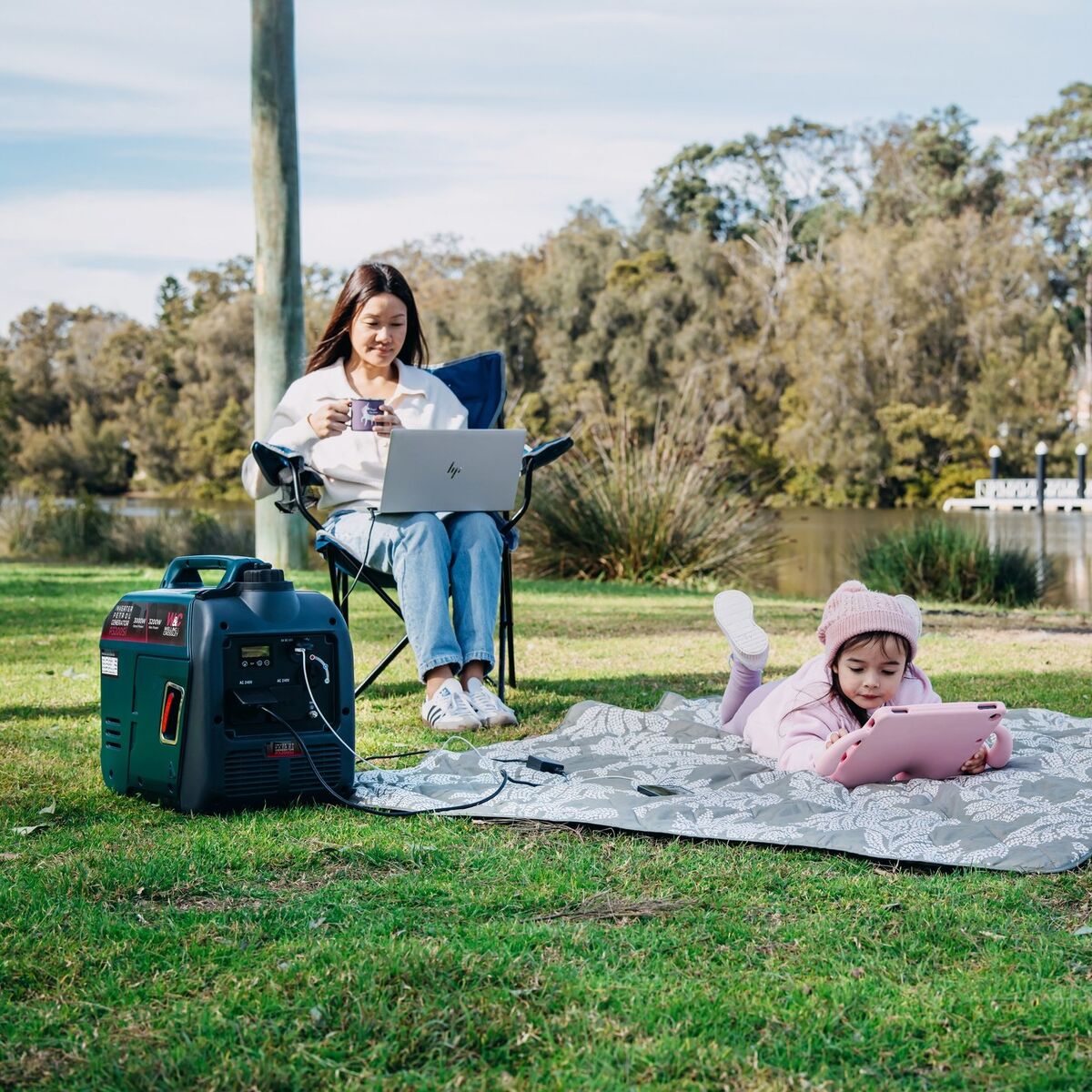 Welling andamp Crossley Portable Smart Petrol Generator WCP3200Si