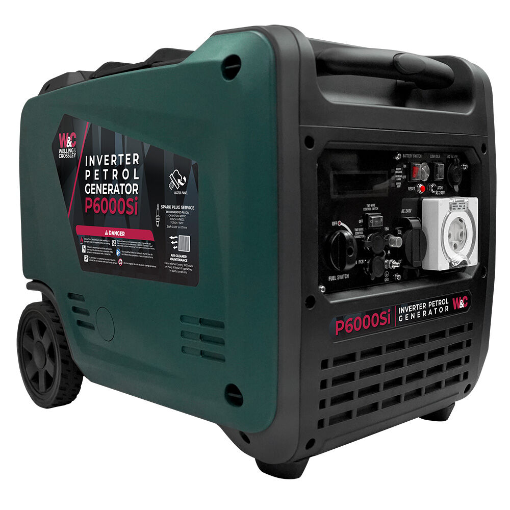 Welling andamp Crossley Portable Smart Petrol Generator WCP6000Si