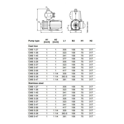 Product CMB 337 Curve Table
